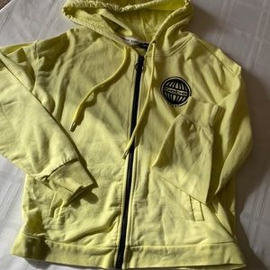 Bright yellow/green zip up